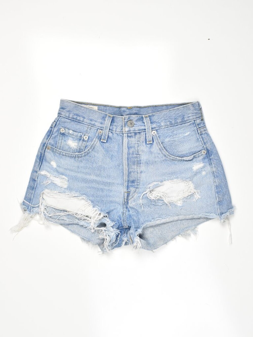 Levi's 501 Denim Cut Off Distressed Jean Shorts - 24